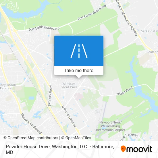 Powder House Drive map