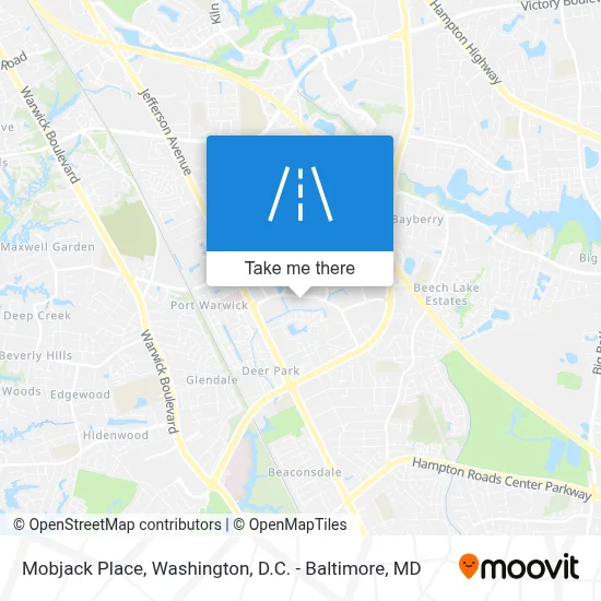 Mobjack Place map