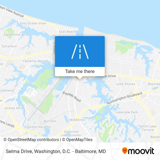 Selma Drive map