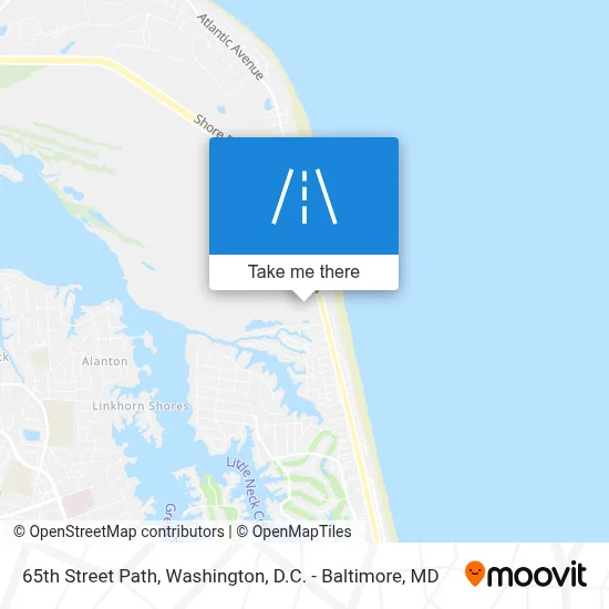 65th Street Path map