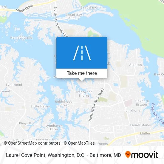 Laurel Cove Point map