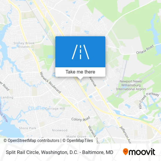 Split Rail Circle map