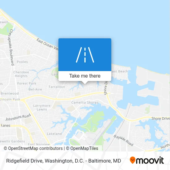 Ridgefield Drive map