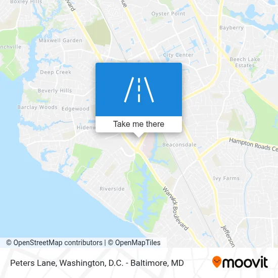 Peters Lane map
