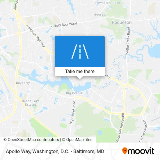 Apollo Way map