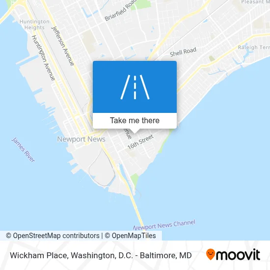 Wickham Place map