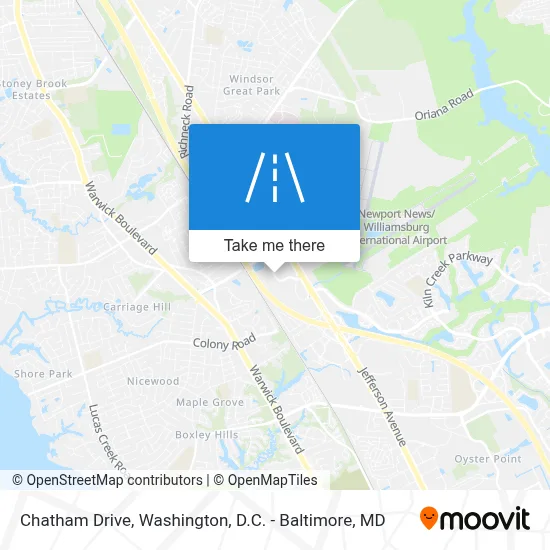 Chatham Drive map