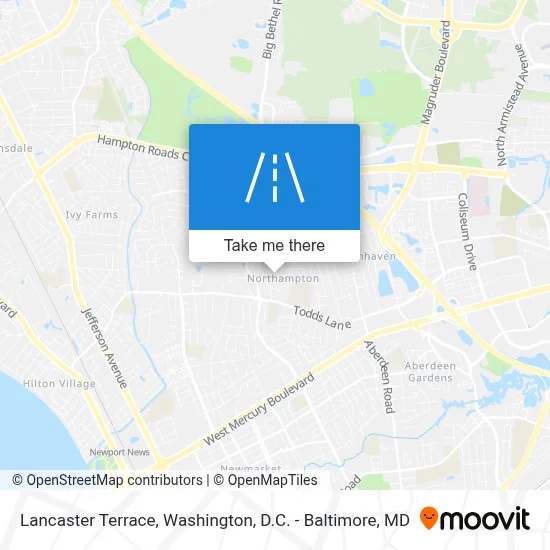 Lancaster Terrace map