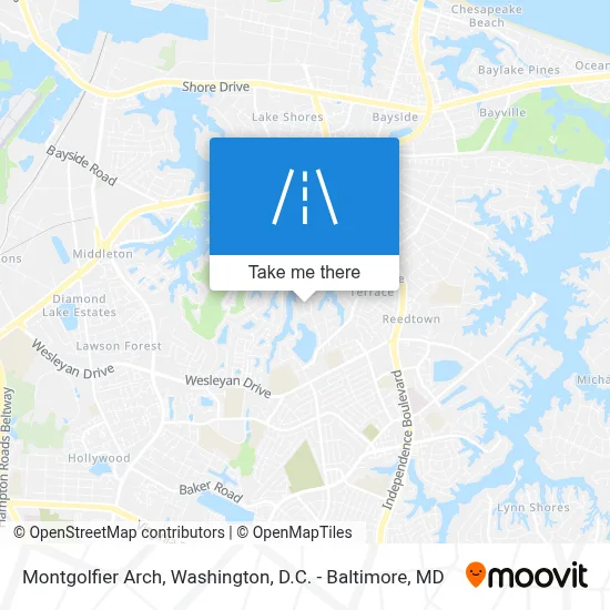 Montgolfier Arch map