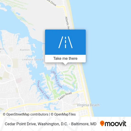 Cedar Point Drive map