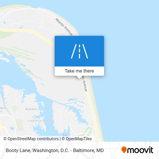 Booty Lane map