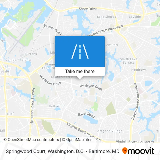Springwood Court map