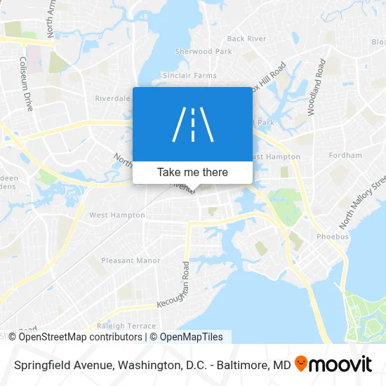 Springfield Avenue map