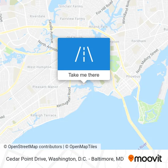 Cedar Point Drive map