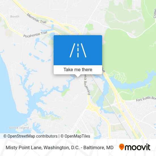 Misty Point Lane map