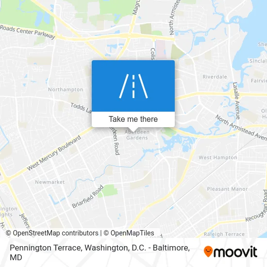 Pennington Terrace map