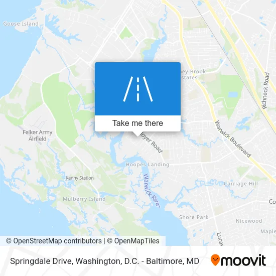 Springdale Drive map