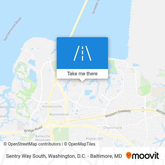 Sentry Way South map