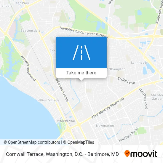 Cornwall Terrace map