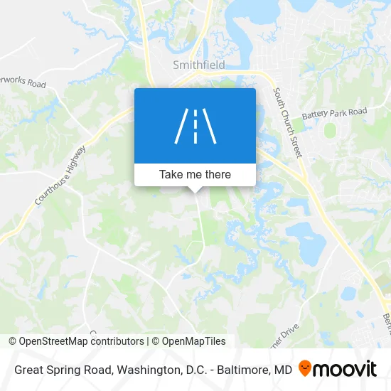 Great Spring Road map