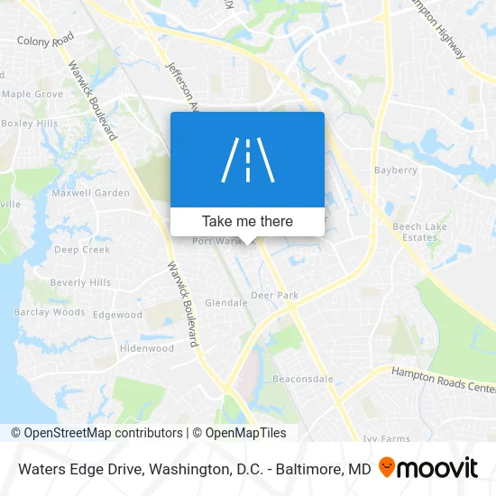 Waters Edge Drive map
