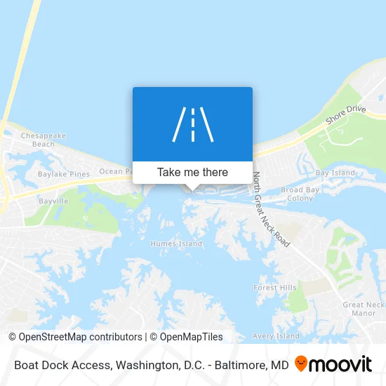 Boat Dock Access map