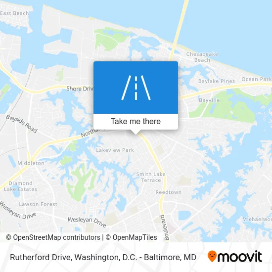 Rutherford Drive map