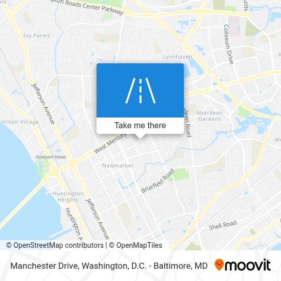 Manchester Drive map