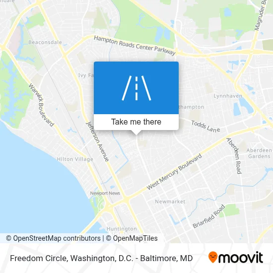 Freedom Circle map