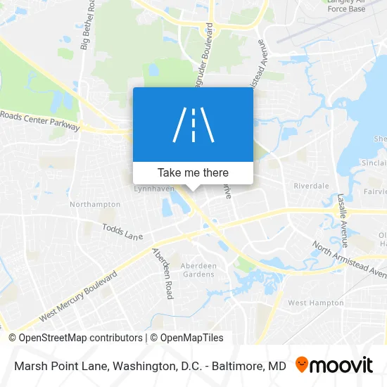 Marsh Point Lane map