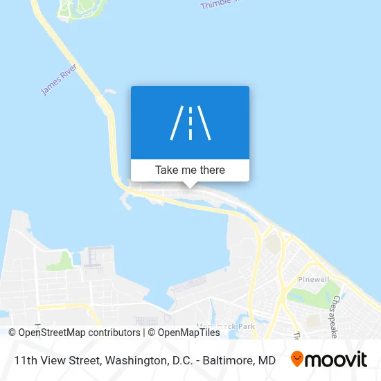 11th View Street map