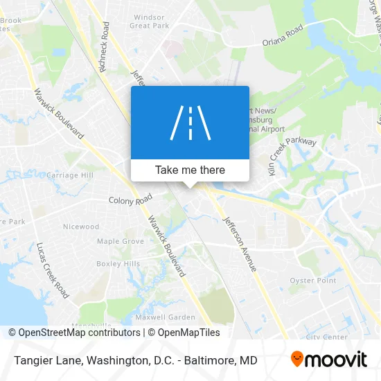 Tangier Lane map