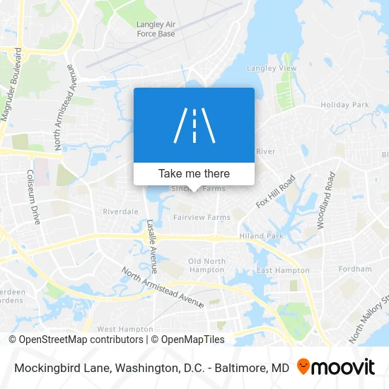 Mockingbird Lane map