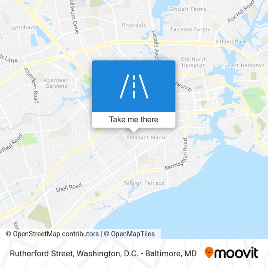 Rutherford Street map
