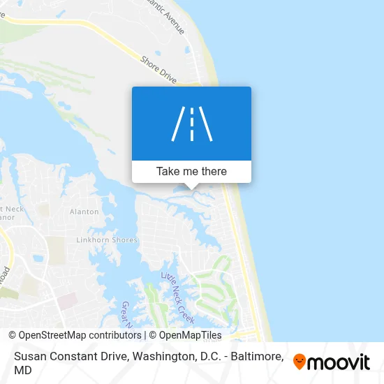 Susan Constant Drive map