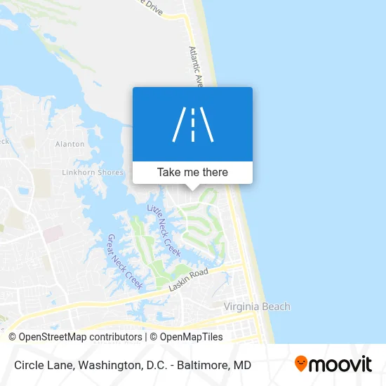 Circle Lane map