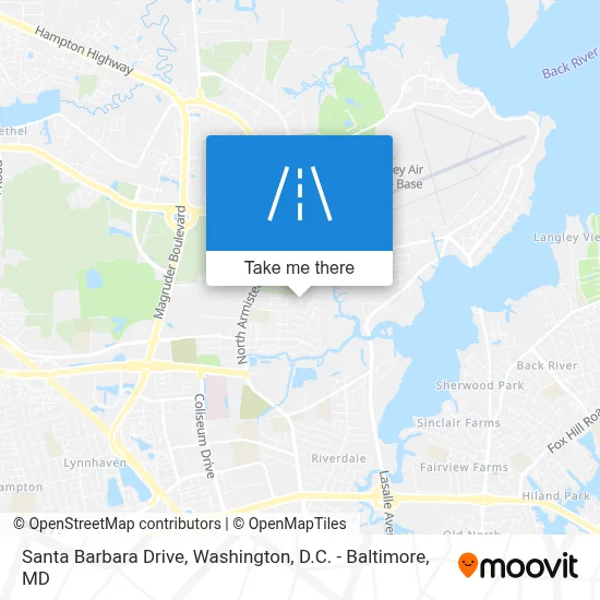 Santa Barbara Drive map