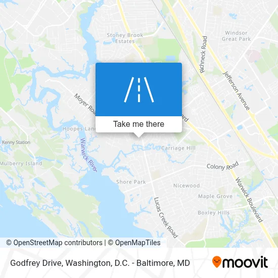 Godfrey Drive map