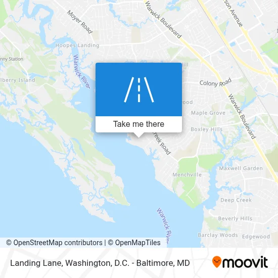 Landing Lane map