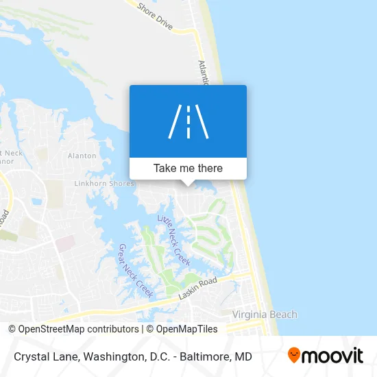 Crystal Lane map