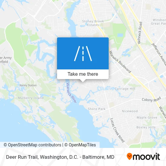 Deer Run Trail map