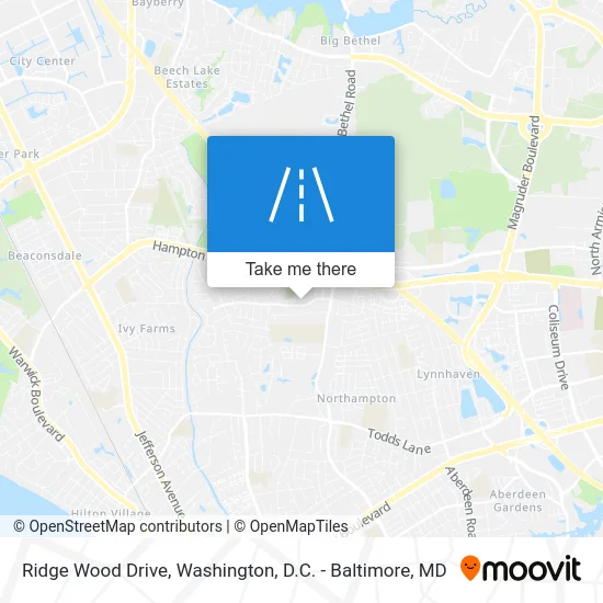 Ridge Wood Drive map