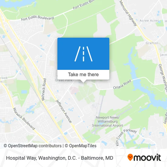Hospital Way map