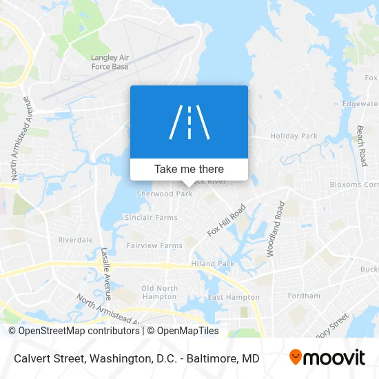 Calvert Street map