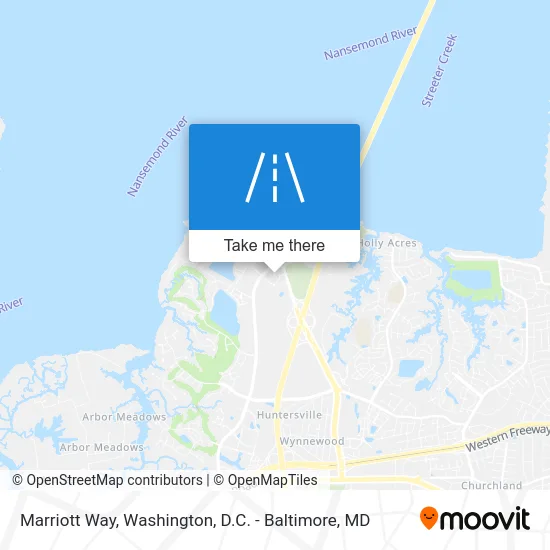Marriott Way map