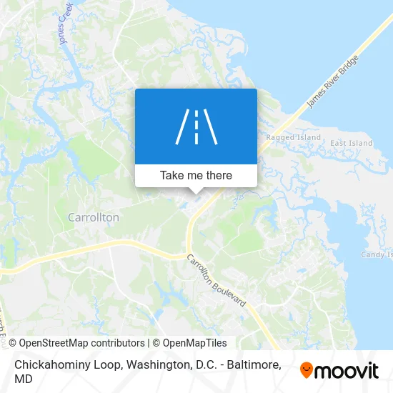 Chickahominy Loop map