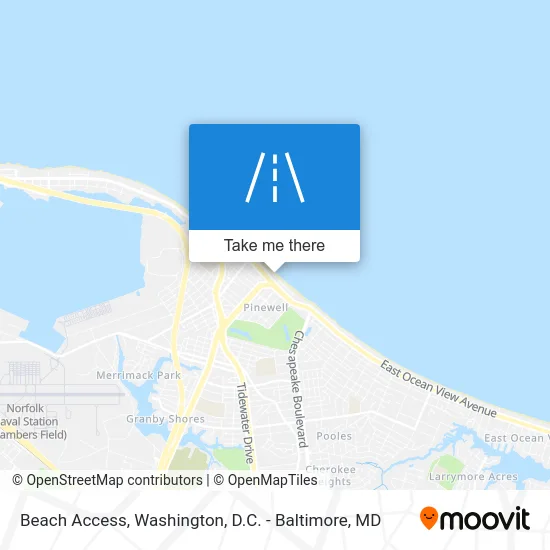 Beach Access map
