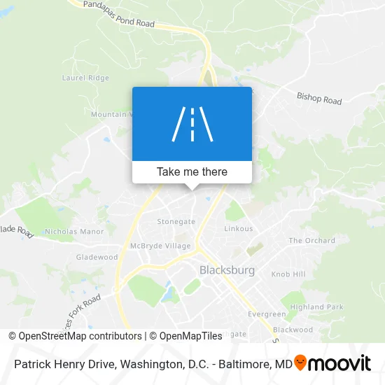 Patrick Henry Drive map