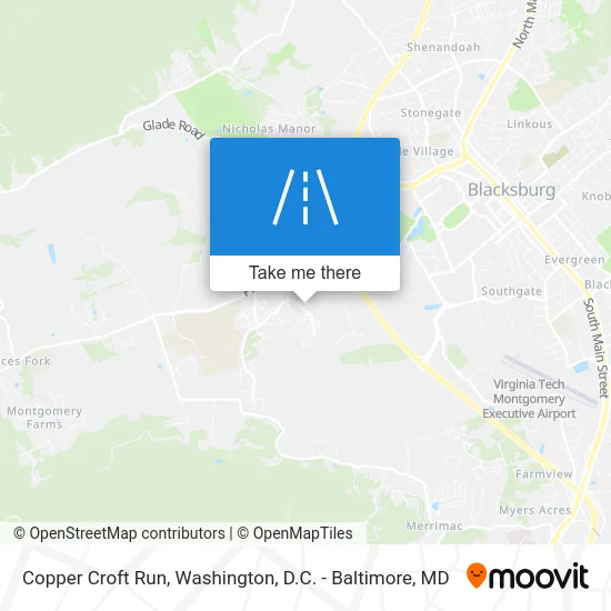 Copper Croft Run map