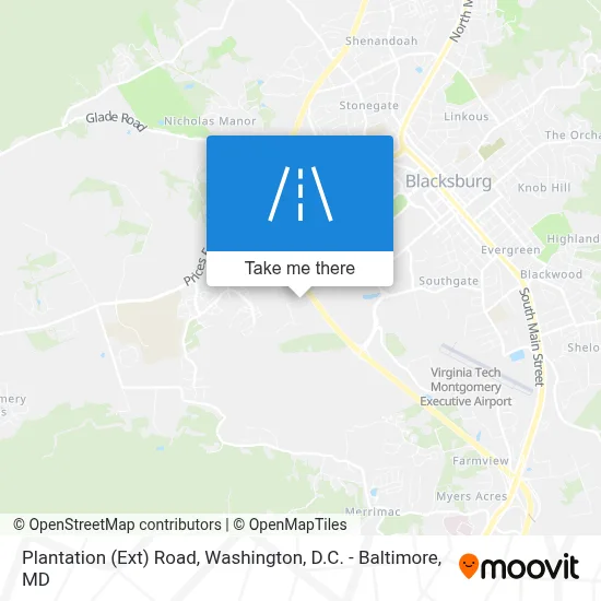 Plantation (Ext) Road map